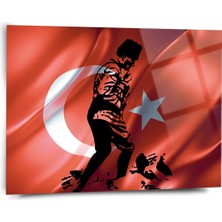 Shiny Art Atatürk Cam Tablo - Cam Tablolar - Atatürk Tablo - Atatürk Portresi - Atatürk Tablosu - Ata080