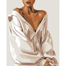 Womb Hobby Zarif Cazibe Sayılarla Boyama Seti 40 x 50 cm (Tuvale Gerili)