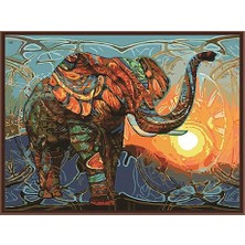 Womb Hobby Fil Sayılarla Boyama Seti  (Tuvale Gerili)