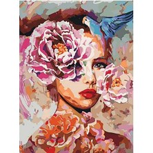 Womb Hobby Kadının Doğası Sayılarla Boyama Seti  (Tuvale Gerili)