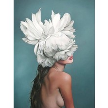 Womb Hobby Çiçeklenmek 4 Sayılarla Boyama Seti  (Tuvale Gerili)