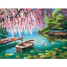 Womb Hobby Mistik Gölet Sayılarla Boyama Seti  (Tuvale Gerili)