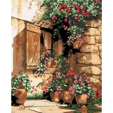 Womb Hobby Bahar Çiçekleri Sayılarla Boyama Seti  (Tuvale Gerili)