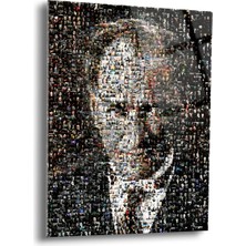 Shiny Art Atatürk Cam Tablo - Cam Tablolar - Atatürk Tablo - Atatürk Portresi - Atatürk Tablosu - Ata077