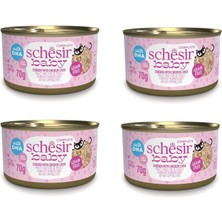 Schesir Baby Cat Tavuk ve Ciğerli Yavru Kedi Konservesi 70 gr 4 Adet