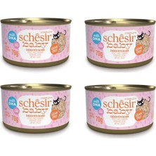 Schesir Baby Cat Tavuk ve Somonlu Yavru Kedi Konservesi 70 gr 4 Adet