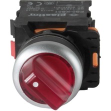 PLASTİM 24V 1Nc Kırmızı Led Işıklı Mandal Buton