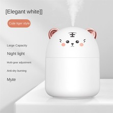 Zeeful 250ML Mini Sevimli Pet Hava Temizleme Nemlendirici Ev Beyaz Için Atmosfer Işığı ile Hava Nemlendirici Kullanmak Için Takılı (Yurt Dışından)