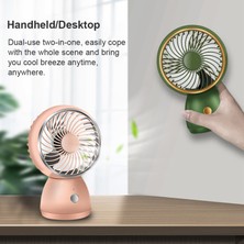 Zeeful 3 Hız Taşınabilir Hava Soğutma Fanları USB Masaüstü Mini Fan Ayarlanabilir Kafa Hava Soğutucu Ofis Ev Seyahat Için, Pembe (Yurt Dışından)