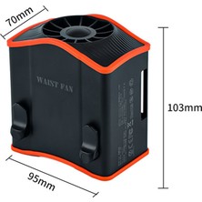 Zeeful 12000MAH Taşınabilir Asılı Bel Fan Giyilebilir Elektrikli Fan USB Şarj Mini Yüksek Rüzgar Enerjili Fan Açık Çalışma Için (Yurt Dışından)