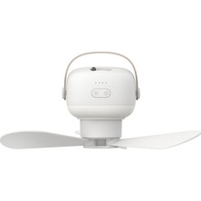 Zeeful Mini USB Kamp Fanı Pil Kumandalı Uzaktan Kumanda 4 Dişli Taşınabilir LED Işık Çadır Asılı Tavan Vantilatörü Ev Için (Yurt Dışından)