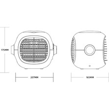 Zeeful Sarı USB Şarj Cihazı Fanlar Ev Ofis Masaüstü Küçük Fan Soğutma Klima Mini Klima (Yurt Dışından)