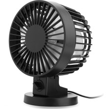 Zeeful Ev Ofis Masaüstü Için Çift Bıçaklı Kişisel Mini USB Fan Gürültüsüz Masa Masası Fanı (2 Vites) Siyah (Yurt Dışından)