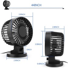 Zeeful Ev Ofis Masaüstü Için Çift Bıçaklı Kişisel Mini USB Fan Gürültüsüz Masa Masası Fanı (2 Vites) Siyah (Yurt Dışından)