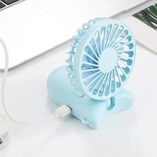 Zeeful Asılı Boyun Katlanabilir Küçük Elektrikli Fan Taşınabilir El Öğrenci Yurdu Spor USB Açık Mini Fan Mavi (Yurt Dışından)