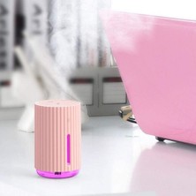 Zeeful Iki Çalışma Püskürtme Modlu Serin Mist Nemlendirici, 320ML Taşınabilir USB Mini Nemlendirici 7 Renkli LED Gece Lambası Pembe (Yurt Dışından)