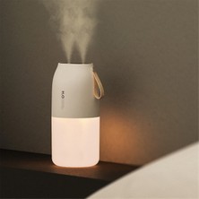 Zeeful Kablosuz Hava Nemlendirici Difüzör Şarj Edilebilir Çift Nozul Esansiyel Yağı Difüzör Mist Maker Nemlendirici, Beyaz (Yurt Dışından)