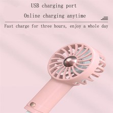 Zeeful El Mini Fan Serin Aromaterapi Küçük Fan Dahili Aromaterapi USB Şarj Sessiz Küçük Fan Rüzgar Enerjisi Küçük Fan A (Yurt Dışından)