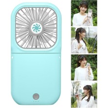 Zeeful Çok Fonksiyonlu Taşınabilir Fan Mini Kolye Fanı USB Şarj Edilebilir El Fanı Seyahat Açık Ofis Ev Beyaz (Yurt Dışından)