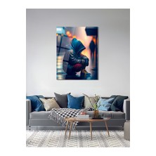 Shiny Art Yalnız Adam Cam Tablo - Mod035