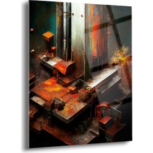 Shiny Art Paslı Makine Cam Tablo - Mod039