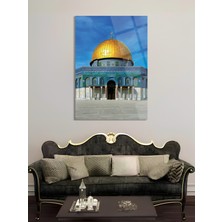 Shiny Art Mescid-I Aksa Dini Cam Tablo - Dini Tablolar - Islami Cam Tablo - Islami Tablolar - Isl107