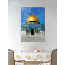 Shiny Art Mescid-I Aksa Dini Cam Tablo - Dini Tablolar - Islami Cam Tablo - Islami Tablolar - Isl107