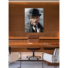 Shiny Art Atatürk Cam Tablo - Cam Tablolar - Atatürk Tablo - Atatürk Portresi - Atatürk Tablosu - Ata001