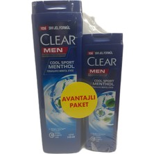 Clear Men Kepeğe Karşı Etkili Şampuan Cool Sport Menthol Ferahlatıcı Mentol Etkisi 350 Ml + 185 Ml X 3 Adet