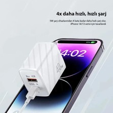 Coofbe Şarj Akım Korumalı Qc3.0 Pd Ultra Hızlı 40W Şarj Adaptörü Samsung Huawei Iphone Şarj Başlık