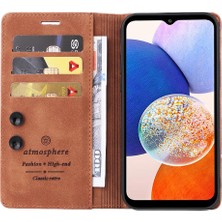 Mays Shop Samsung Galaxy A25 5g Deri Kılıf Için Flip Case Basit Iş Cüzdan (Yurt Dışından)