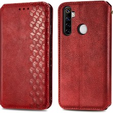 Mays Shop Oppo Realme 6i Flip Kapak Kılıf Cüzdan Fonksiyonu Için Kılıf Moda (Yurt Dışından)