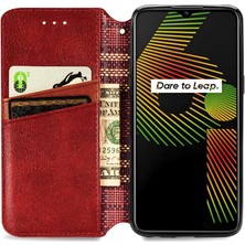 Mays Shop Oppo Realme 6i Flip Kapak Kılıf Cüzdan Fonksiyonu Için Kılıf Moda (Yurt Dışından)