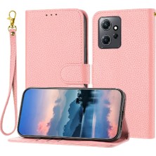 Mays Shop Telefon Kılıfı Için Xiaomi Redmi Not 12 4g Litchi Desen Pu Deri Cüzdan (Yurt Dışından)