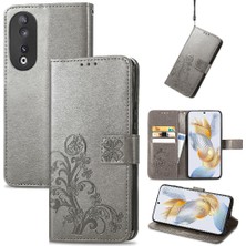 Mays Shop Huawei Onur Için Kılıf 90 5g Kısa Kayış Zarif Iş Dört Yaprak Kılıf (Yurt Dışından)