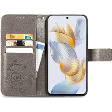 Mays Shop Huawei Onur Için Kılıf 90 5g Kısa Kayış Zarif Iş Dört Yaprak Kılıf (Yurt Dışından)