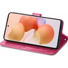 Mays Shop Xiaomi 12 Için Kılıf Deri Kılıf Zarif Iş Kısa Kayış Kapak Çevirin (Yurt Dışından)