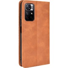 Mays Shop Xiaomi Poco M4 Pro Cüzdan Manyetik Kapatma Pu Deri Kılıf (Yurt Dışından)