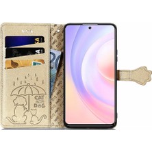 Mays Shop Huawei Onur 50SE Karikatür Hayvanlar Için Kılıf Kapak Çevirin Darbeye Deri (Yurt Dışından)