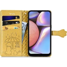 Mays Shop Samsung Galaxy A10S Için Kılıf Kapak Çevirin Darbeye Deri Kılıf Karikatür (Yurt Dışından)