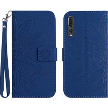 Mays Shop Kart Yuvaları ile Huawei P20 Pro Için Kılıf Tutucu Flip Cüzdan Telefon Kılıfı Pu (Yurt Dışından)