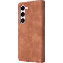 Mays Shop Samsung Galaxy S23 Için Flip Case Darbeye Deri Kılıf Kapak Çevirin (Yurt Dışından)