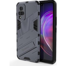 Mays Shop Vivo V21 Kickstand Sağlam Askeri Koruyucu Kapak Için Kılıf (Yurt Dışından)