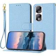 Mays Shop Onur 90 Pro Pu Deri Cüzdan Için Telefon Kılıfı Litchi Desen Çevirme Folyo (Yurt Dışından)