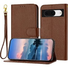 Mays Shop Google Piksel 8 Cüzdan Litch Desen Pu Deri Flip Folio Için Telefon Kılıfı (Yurt Dışından)