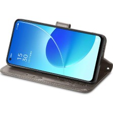 Mays Shop Oppo Case 6 5g Için Zarif Iş Çevirme Kapağı Dört Yapraklı Yonca (Yurt Dışından)