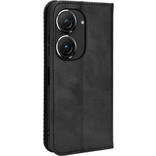 Mays Shop Asus Zenfone 9 Için Kılıf Manyetik Kapatma Cüzdan Pu Deri (Yurt Dışından)