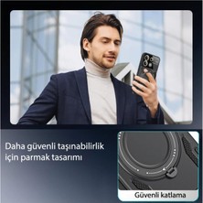 FUJİMAX Xiaomi Redmi 12C Kılıf Magsafe Özellikli Metal Halkalı Kenarı Silikon Telefon Kılıfı