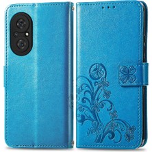 Mays Shop Huawei Onur 50SE Flip Kapak Kılıf Için Kılıf Zarif Iş Dört (Yurt Dışından)