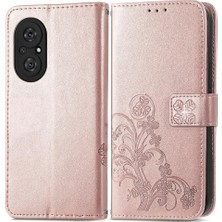 Mays Shop Huawei Onur 50SE Flip Kapak Kılıf Için Kılıf Zarif Iş Dört (Yurt Dışından)